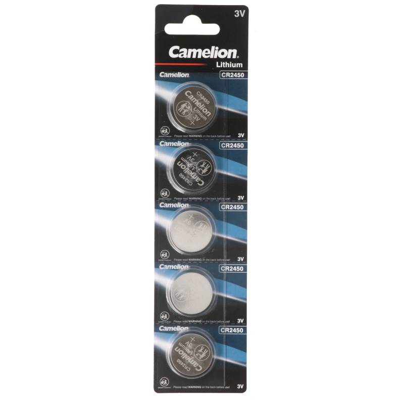 Camelion CR2450 Lithium Batterie im praktischen 5er Set von Camelion