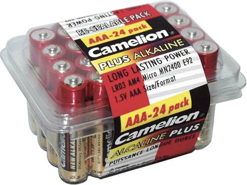 Camelion Plus LR03 Micro (AAA)-Batterie Alkali-Mangan 1250 mAh 1.5V 24St. von Camelion