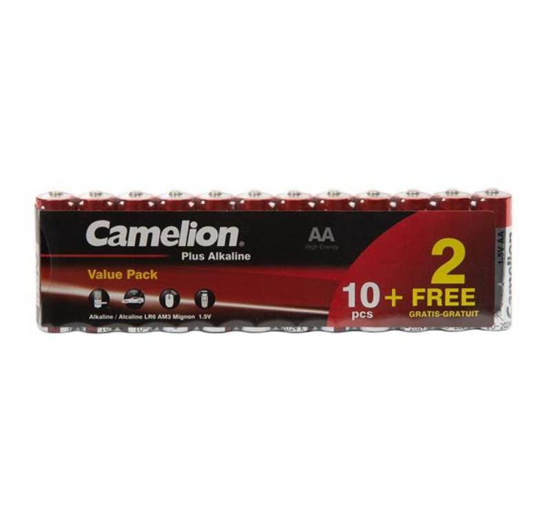 Camelion ALKALI-MANGAN AA VORTEILSPACK (10 + 2 St) / LR6 1.5 V - 2800 mAh Batterie, (1 St) von Camelion