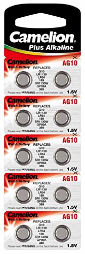 Camelion Tireflys AG 10 LR1130 Knopfzellen für Uhr und Hörgerät, 12 Stück Camelion Tireflys AG 10 LR1130 Knopfzellen für Uhr und Hörgerät, 12 Stück von Camelion