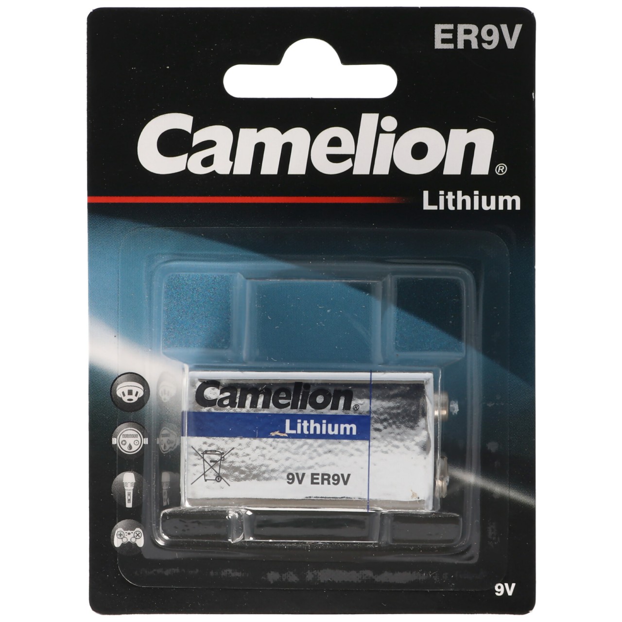 Marken Lithium Batterie 9 Volt, E-Block, ER9V, U9VL, U9VL-J, U9-VL, U-9VL ideal für Rauchmelder, Messgeräte Marken Lithium Batterie 9 Volt, E-Block, ER9V, U9VL, U9VL-J, U9-VL, U-9VL ideal für Rauchmelder, Messgeräte von Camelion