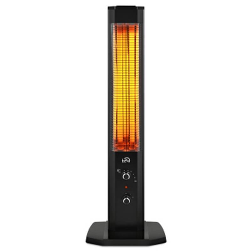 T24 Heizstrahler mit Thermostat, energiesparend, regelbar 600-1200W, Heizung in schwarz von Camelion