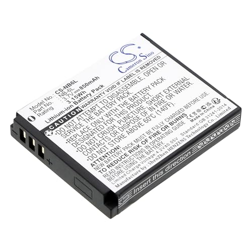 Akku für Canon Digital IXUS 95 IS, 3.7V, 850mAh, Li-ion von UK Battery