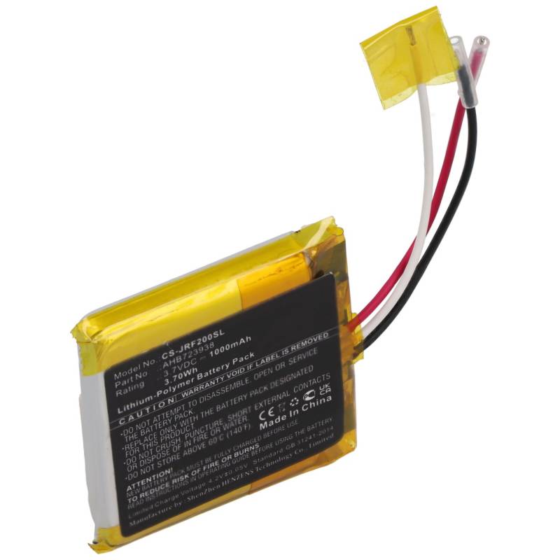 Akku passend für Jabra Solemate HFS200, Jabra Solemate, ersetzt Jabra AHB723938 Akku, 3,7V 1000mAh von Cameron Sino