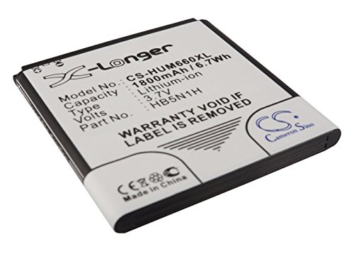 Battery for Huawei Ascend G330 Li-ion 3.7V 1800mAh - HB5N1H Battery for Huawei Ascend G330 Li-ion 3.7V 1800mAh - HB5N1H von UK Battery