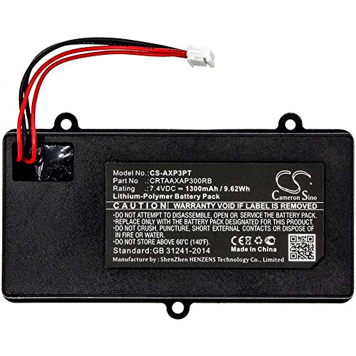 CS-AXP3PT Akkus 1300mAh Kompatibel mit [AAXA] P300 Pico Projector Ersetzt CRTAAXAP300RB von Cameron Sino