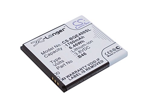 CS-BQE400SL Akkus 1700mAh Kompatibel mit [BQ] 1700, Aquaris E4 Ersetzt B46 von Cameron Sino