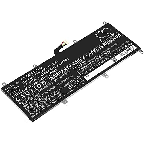 CS Cameron sino Neue Ersatzakku für Venue 10 Pro, Venue 10 Pro 5056 (4100mAh) 0VN25R, GFKG3, VN25R von Cameron Sino