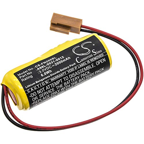 CS-FN200SL Akkus 2000mAh Kompatibel mit [Fanuc] 16i, 18i, 21i, für [Le Blonde] 77 CNC Router programmable Logic Controller Industrial Computer, für [GE] FANUC 0i-B, FANUC 0i-D, 0i-Mate-B, 15-B, 15i von Cameron Sino