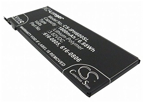 CS-IPH600SL Akkus 1800mAh Kompatibel mit A1549, A1586, A1589, 6 Ersetzt 616-0804, für 616-0805, für 616-0806, für 616-0809 von Cameron Sino