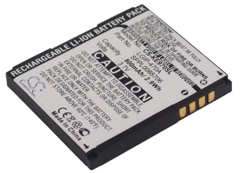 CS-KE970SL Akkus 800mAh Kompatibel mit [LG] GD330, KE70, KE970, KE970U, KF600, KF750, KG270, KG70, KG70c, KU970, LF755, LG Muziq, LG Secret, LX570, Shine, Shine KE970, Shine KF600, Shine KG70, Shine von Cameron Sino