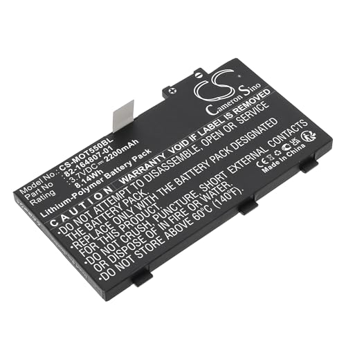 CS-MOT550BL Akkus 2200mAh Kompatibel mit [Motorola] ES85, ES85XX, MC36, TC55, TC55AH-JC11ES, für [Symbol] MC36, für [Zebra] RFD8500 Ersetzt 82-164801-02, 82-164807-01, 82-172087-01, 82-172087-02, B von Cameron Sino