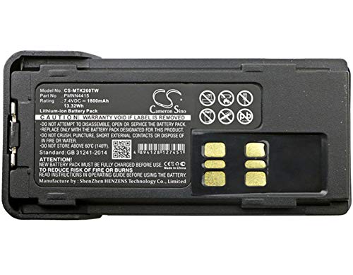 CS-MTK260TW Akku 1800mAh Kompatibel mit [Motorola] DP-2400, DP-2600, DP2000, DP2400, DP2600, DP4400E, P8600, P8620, P8660, P8668, XIR P6600, XIR P6620 Ersetzt PMNN441, für PMNN4415, für PMNN4415AR, f von Cameron Sino