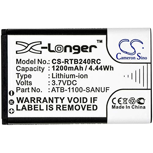 CS-RTB240RC Akkus 1200mAh Kompatibel mit [RTI] Pro, Pro24.i, Pro24.r, Pro24.r v2, Pro24.z, für [PROBAT] PRO Control, für [LeTV] RC60Tp6, S40, S50, SRC, X50, X60 Ersetzt 41-500012-13, für ATB-1100-SA von Cameron Sino