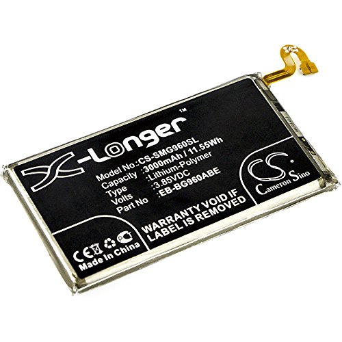 CS-SMG960SL Akkus 3000mAh Kompatibel mit [Samsung] Galaxy S9, Galaxy S9 Duos, Galaxy S9 Duos TD-LTE, SCV38, SM-G960, SM-G9600/DS, SM-G9608/DS, SM-G960F/DS, SM-G960J, SM-G960N, SM-G960XU, WiMAX 2+ Er von Cameron Sino