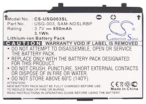 CS-USG003SL Akkus 850mAh Kompatibel mit [Nintendo] DS, DS Lite Ersetzt C/USG-A-BP-EUR, SAM-NDSLRBP, USG-001, USG-003 von Cameron Sino