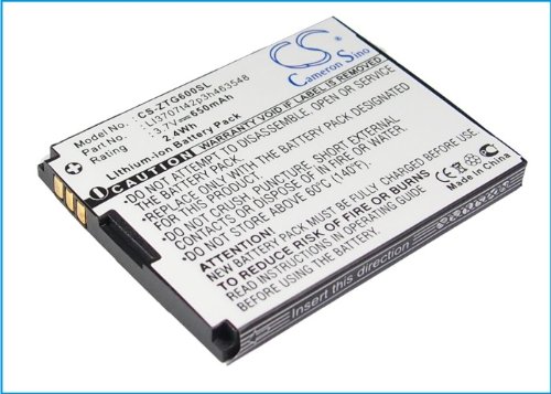 CS-ZTG600SL Akkus 650mAh Kompatibel mit [ZTE] G6 Ersetzt Li3704T42P3h463548, LI3707T42H3h463548, LI3707T42P3h463548, LI3708T42P3h463548 von Cameron Sino