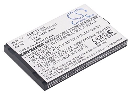 CS-ZTS302SL Akkus 1050mAh Kompatibel mit [Myphone] 1050, für [Aligator] A300, für [Capitel] CBS718, S718, für [ZTE] S302 Ersetzt Li3710T42P3h553657, MP-S-I von Cameron Sino