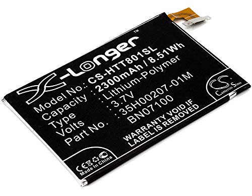 Cameron Sino CS Ersatzakku für 6500LVW, 801e, 801n, 802d, 802t, 802w, Butterfly S 901s, HTL22, M7, One, One 801e, One LTE, PN072 (2300mAh) 35H00207-01M, BN07100 von Cameron Sino