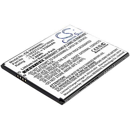 Cameron Sino CS Ersatzakku für Avid 559, Blade T2 Lite, N9137, NZ9137, Tempo Go, Tempo X, Tempo X N9137, ZFIVE G LTE Z557BL (2100mAh) Li3822T43p4h736040 von Cameron Sino