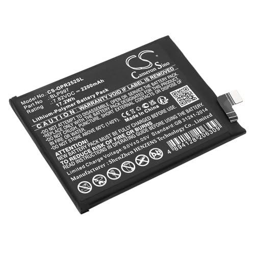 Cameron Sino CS Ersatzakku für CPH2525, CPH2541, Reno 10 Pro, Reno 10 Pro 5G (2200 mAh) BLP997 von Cameron Sino