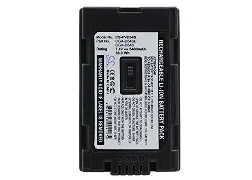 Cameron Sino CS-PVD54S Akku für Panasonic AG-DVC62/NV-MX500/NV-MX350 (5400mAh) von Cameron Sino