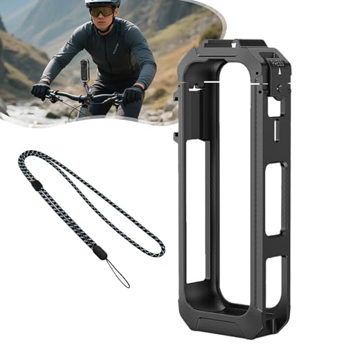 Protective Case Cage for Insta360 X5, Insta 360 x5 Case Accessories, Metal/Plastic Protective Frame with Expansion Adapter Mount and 1/4" Screw and Cold Shoe Port (Plastic) von Camic