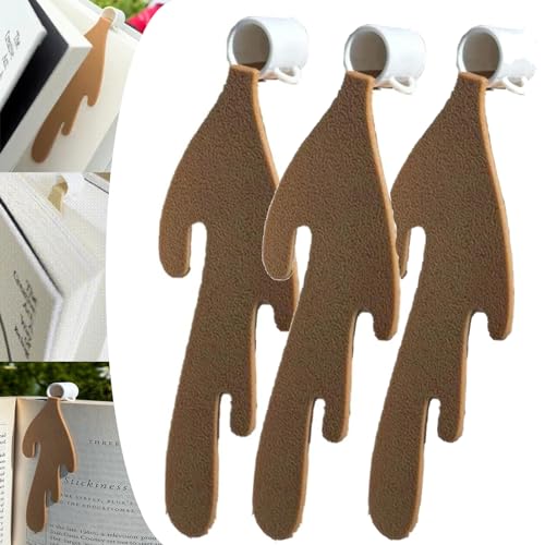 Spilled Coffee Bookmark, Spilled Coffee Cup Bookmark, Funny Bookmark Gift, Bookmarks for Book Lovers, Realistic Coffee Design Book Accessories for Reading Lovers (3) von Camic