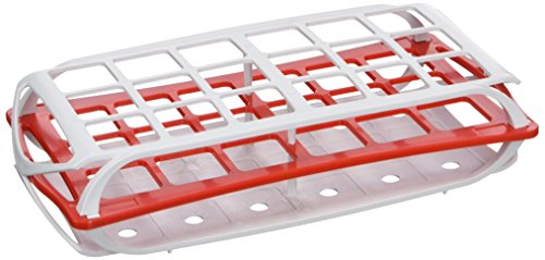 camlab Kunststoffe RTP/7032-r 3-Tier-Rack für 30 mm Röhren, rot von Camlab Plastics
