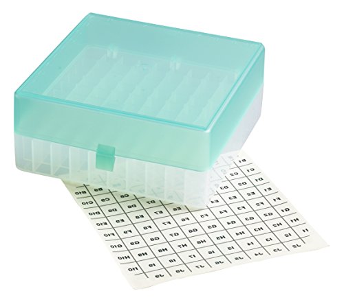 camlab Kunststoffe RTP/72101-gi Aufbewahrung Box mit Stick auf Gitter, 100 Place, Polypropylen, Grün von Camlab Plastics