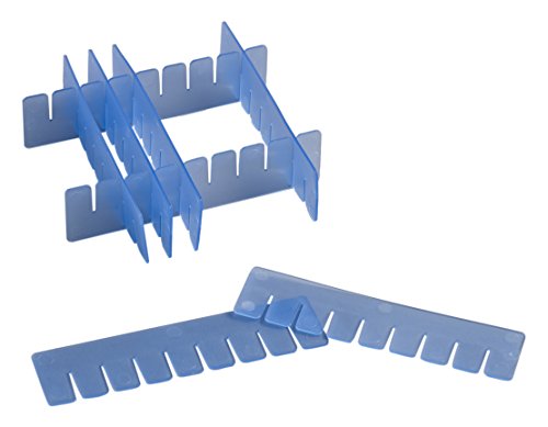 camlab Kunststoffe RTP/72701-db Trennwänden Box, höhenverstellbar, blau (16 Stück) von Camlab Plastics