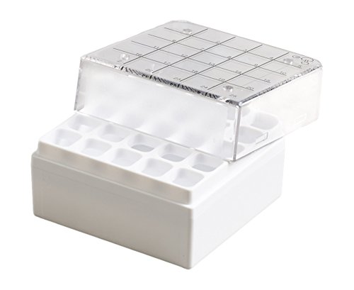 camlab Kunststoffe RTP/73325 Aufbewahrungsbox, 25 Place, Polycarbonat, Weiß (8 Stück) von Camlab Plastics