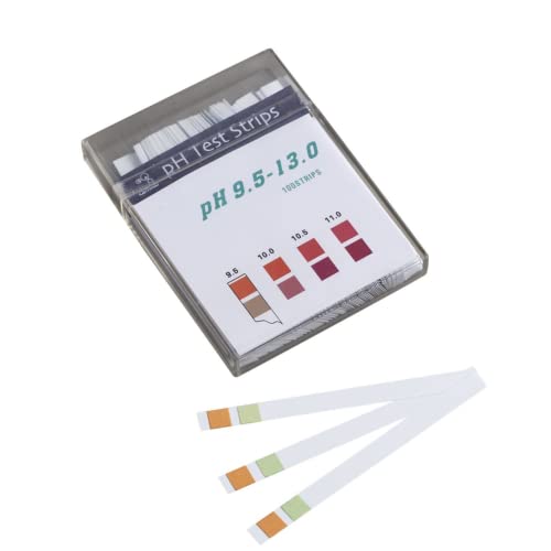 Camlab 1190997 pH-Teststreifen pH, 9,5-13,0, Packung mit 100 Stück von Camlab