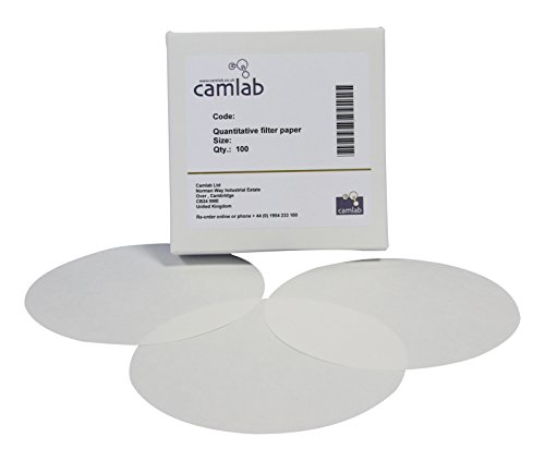 camlab 1171148 Grade 11 [41] Quantitative Filter Papier, Durchmesser 240 mm (100 Stück) von Camlab