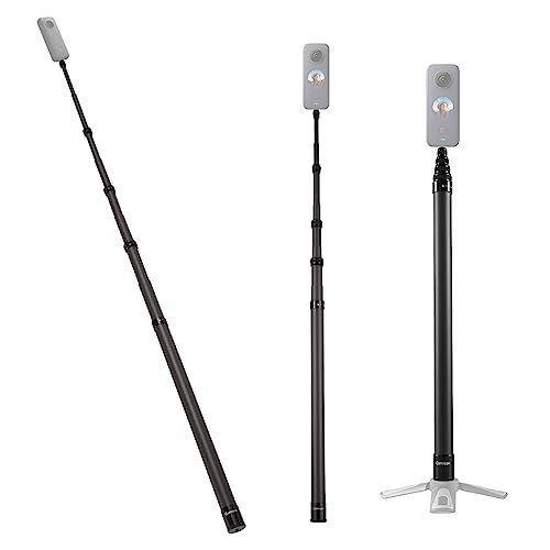 Camnoon 45–300 cm Selfie-Stick 4 Abschnitte Teleskop-Selfie-Ständer aus Kohlefaser mit 1/4-Zoll-Schraube kompatibel mit Insta360 X2 /X3 Camnoon 45–300 cm Selfie-Stick 4 Abschnitte Teleskop-Selfie-Ständer aus Kohlefaser mit 1/4-Zoll-Schraube kompatibel mit Insta360 X2 /X3 von Camnoon