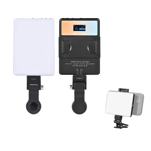Camnoon 5W Mini-LED-Videoleuchte, zweifarbiges LED-Licht, Vlog-Licht, 2500K-9000K Farbtemperatur, dimmbar, mit LCD-Bildschirm 1/4-Zoll-Gewindelöcher, 2000-mAh-Akku für Live-Streaming Vlog Camnoon 5W Mini-LED-Videoleuchte, zweifarbiges LED-Licht, Vlog-Licht, 2500K-9000K Farbtemperatur, dimmbar, mit LCD-Bildschirm 1/4-Zoll-Gewindelöcher, 2000-mAh-Akku für Live-Streaming Vlog von Camnoon
