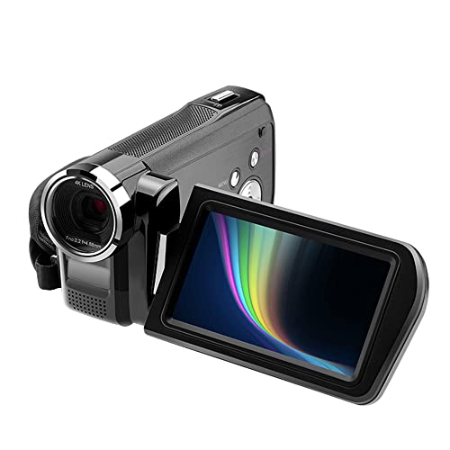 Camnoon Digital-Videokamera, 4 K, Camcorder, DV-Recorder, 48 MP, Digitaler Zoom, 30-facher IR-Nachtsicht, Touchscreen, IPS-Touchscreen, 3,0 Zoll, mit Akku, Fernbedienung, Tragetasche von Camnoon