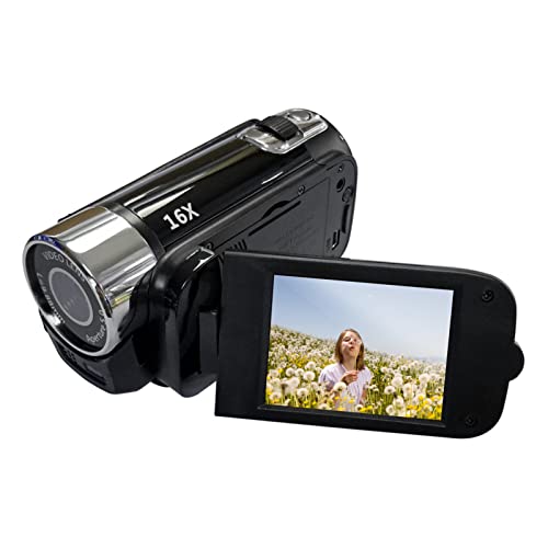Camnoon Digitalkamera 1080P 16 MP High-Definition-Digitalvideokamera 16X Digitalzoom DV-Camcorder 2,7-Zoll-LCD-Bildschirm integrierter Akku mit 1/4-Zoll-Schraubloch von Camnoon