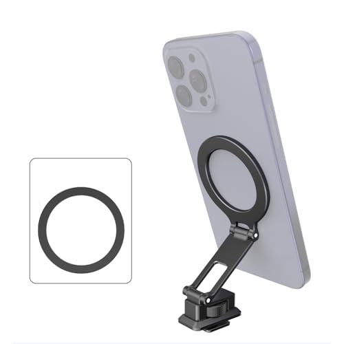 Camnoon Faltbare magnetische Telefonhalterung, Telefonhalter, Telefonstativhalterung mit ARCA-Anschluss, Kaltschuhadapter, 1/4 Zoll Gewinde für iOS Smartphone Camnoon Faltbare magnetische Telefonhalterung, Telefonhalter, Telefonstativhalterung mit ARCA-Anschluss, Kaltschuhadapter, 1/4 Zoll Gewinde für iOS Smartphone von Camnoon