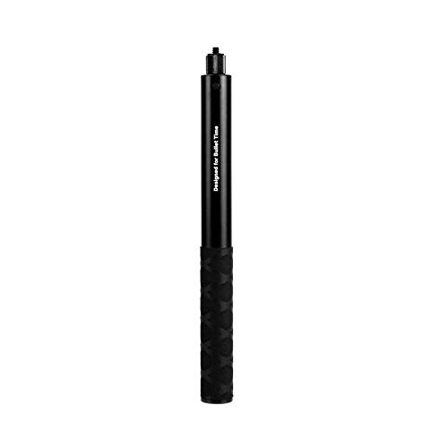 Camnoon Fotografie Verlängerungsstange Unsichtbarer Selfie Stick 1/4 Zoll Schraube 5-Abschnitt 28cm-111cm Einstellbare Länge für Insta 360 ONE X-Kamera von Camnoon