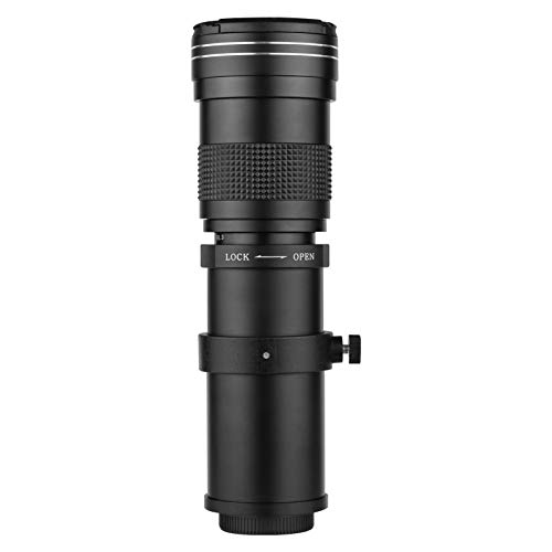 Camnoon Kamera MF Super Tele-Zoomobjektiv F / 8.3-16 420-800mm T2-Halterung mit AI-Halterung Adapterring Universal 1/4 Gewinde Ersatz für Nikon AI-Halterung D50 D90 D5100 D7000 D3 D5100 D3100 D3000 von Camnoon