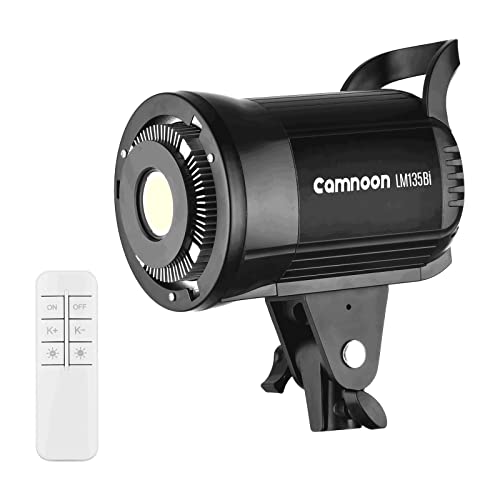 Camnoon LED-Fotografie-Fülllicht 135 W Studio-Videolicht 3000 K-5600 K Dimmbares Dauerlicht mit Bowens-Halterung und Fernbedienung für Live-Streaming Studiolicht Fotografie Videobeleuchtung von Camnoon