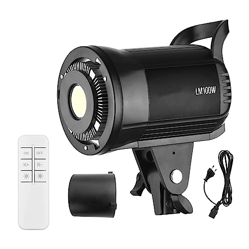 Camnoon LM100W Dauerlicht Fotografie LED-Fülllicht 100 W Studio-Videolicht, 5500 K dimmbar, Bowens-Halterung mit Fernbedienung für Produktporträts, Live-Streaming-Videoaufzeichnung von Camnoon