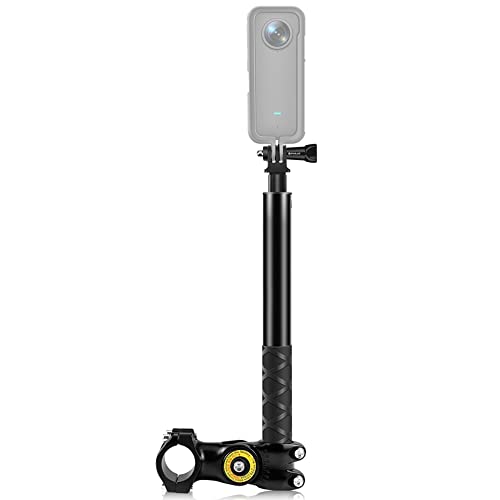 Camnoon Motorrad Fahrrad Selfie Stick 27,9cm bis 113,5cm Einstellbare Lenkerhalterung mit 1/4 Zoll Schraube & Sportkamerahalterungsadapter für GoPro Hero 11/10/9/8 Insta360 ONE X/ONE/EVO Camnoon Motorrad Fahrrad Selfie Stick 27,9cm bis 113,5cm Einstellbare Lenkerhalterung mit 1/4 Zoll Schraube & Sportkamerahalterungsadapter für GoPro Hero 11/10/9/8 Insta360 ONE X/ONE/EVO von Camnoon