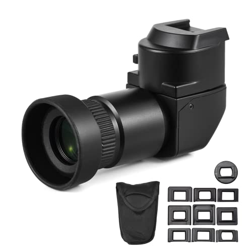 Camnoon Rechtwinkliger Kamerasucher 1,25-fache/2,5-fache Vergrößerung 360° Drehung mit Tragetasche 10 Montageadaptern Ersatz für Canon Nikon Pentax Olympus Leica Fujifilm DSLR-Kamera Camnoon Rechtwinkliger Kamerasucher 1,25-fache/2,5-fache Vergrößerung 360° Drehung mit Tragetasche 10 Montageadaptern Ersatz für Canon Nikon Pentax Olympus Leica Fujifilm DSLR-Kamera von Camnoon