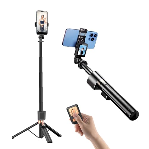 Camnoon Selfie-Stick-Stativ, 2-in-1 Selfie Stange mit abnehmbarem Projektionsbildschirm, max. Höhe 170 cm mit Fernauslöser, Telefonklemme für iOS und Android Smartphone Camnoon Selfie-Stick-Stativ, 2-in-1 Selfie Stange mit abnehmbarem Projektionsbildschirm, max. Höhe 170 cm mit Fernauslöser, Telefonklemme für iOS und Android Smartphone von Camnoon