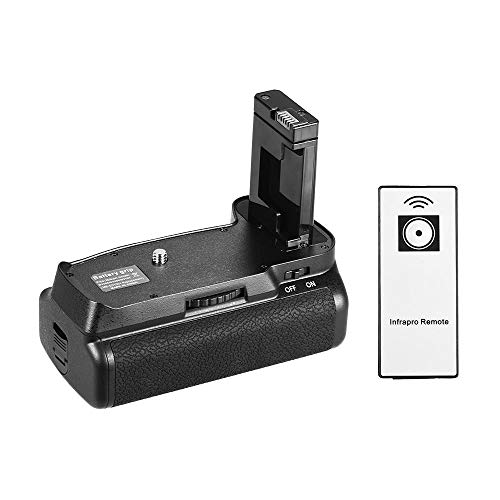Camnoon Vertikaler Batteriehalter für Nikon D5300 D3300 D3200 D3100 DSLR-Kamera EN-EL 14 Batteriebetrieben mit IR-Fernbedienung von Camnoon