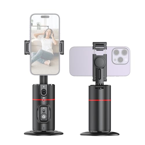 Smart Selfie Gimbal, Auto-Tracking-Telefonhalter 360° drehbar unterstützt Gesichts- und Körper-Tracking, Gestensteuerung mit Telefonclip, 1/4-Zoll-Schraube 1200 mAh Akku,Fernbedienung Smart Selfie Gimbal, Auto-Tracking-Telefonhalter 360° drehbar unterstützt Gesichts- und Körper-Tracking, Gestensteuerung mit Telefonclip, 1/4-Zoll-Schraube 1200 mAh Akku,Fernbedienung von Camnoon