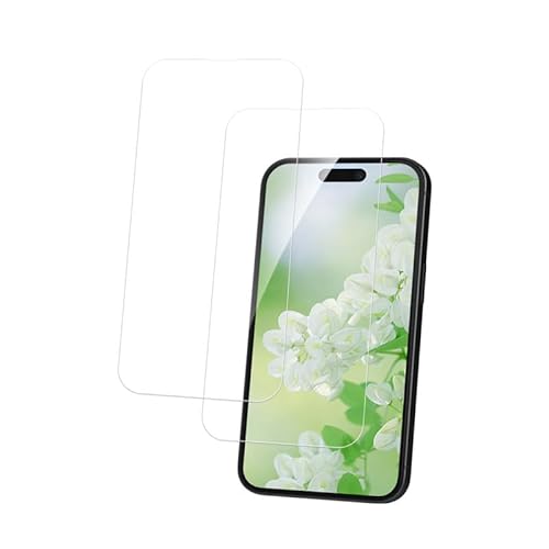 Camokia 2 Stück 9H Härte Panzerglasfolie für iPhone 15 6,1, Ultra Klar & Hohe Empfindlichkeit Schutzfolie für iPhone 15, Schutzglas für iPhone 15, für iPhone 15 Panzerfolie Camokia 2 Stück 9H Härte Panzerglasfolie für iPhone 15 6,1, Ultra Klar & Hohe Empfindlichkeit Schutzfolie für iPhone 15, Schutzglas für iPhone 15, für iPhone 15 Panzerfolie von Camokia