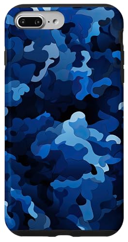 Hülle für iPhone 7 Plus/8 Plus Militär Camouflage Tarnmuster Blaues Camo Muster von Camouflage Tarnmuster Designs